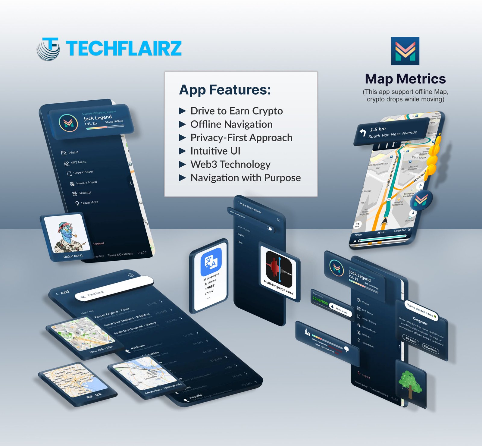 Map Metrics - Tech Flairz